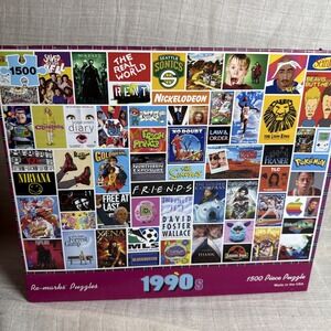 1980s Pop, TV, Movies, Brands Nostalgia Overload 1500 Piece Jigsaw Puzzle Poster